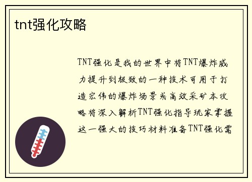 tnt强化攻略